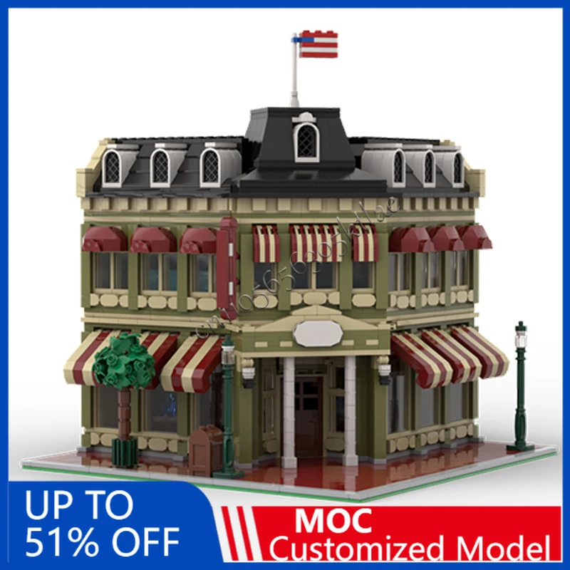 

1820 PCS Customize Creative Crystal Arts Deluxe Main Street MOC Building Block Model Children Education Assembly Birthday Gifts
