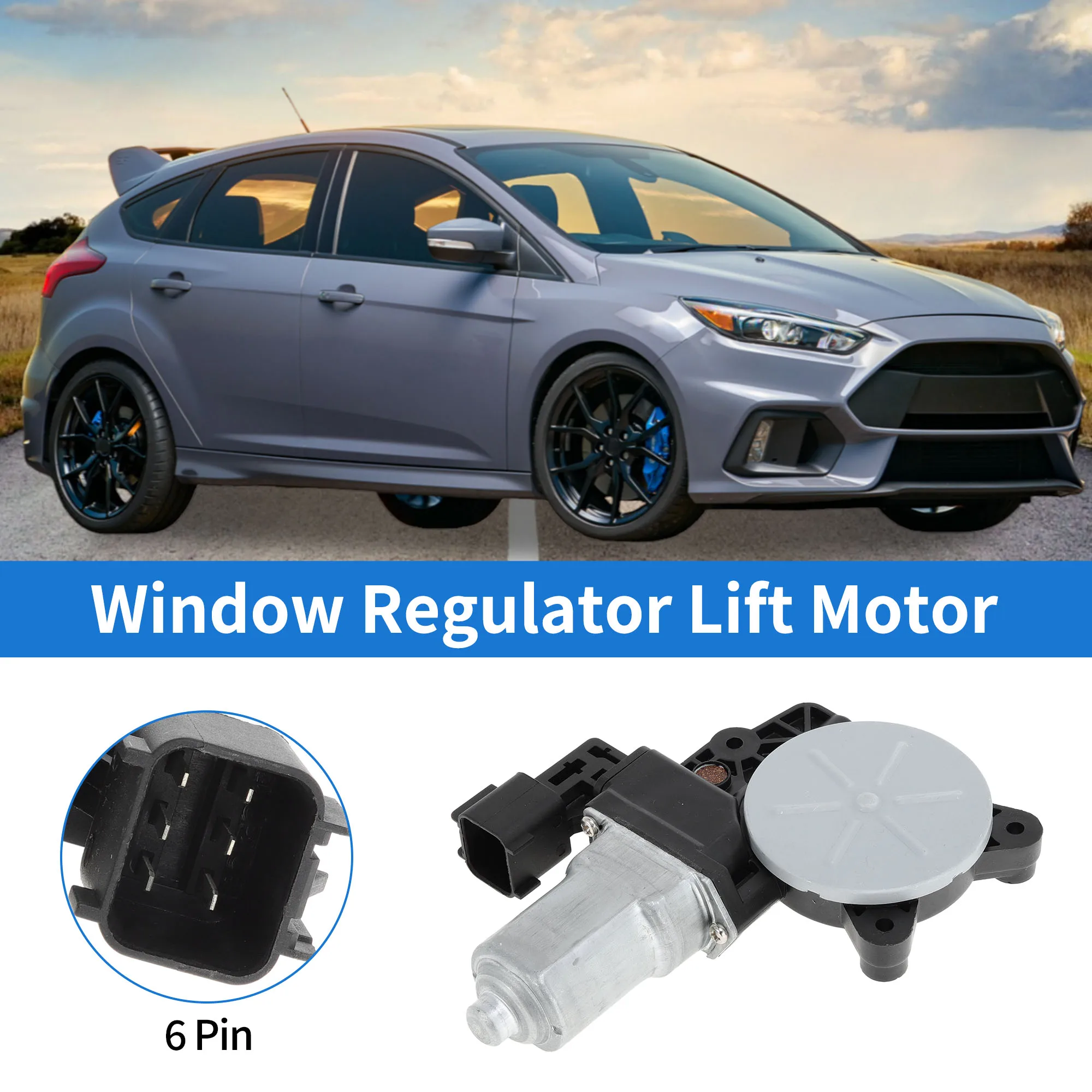 

UXCELL No WLM269/6CPZ5423395D Двигатель подъема стеклоподъемника для FORD Focus 12-18