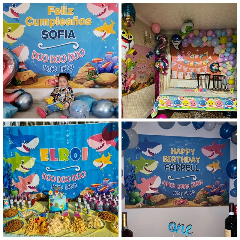 خلفية مخصصة لسمك القرش في قاع البحر ، تصوير لحديثي الولادة ، ديكور عالمي تحت الماء ، خلفية لاستوديو الصور ، حفلة عيد ميلاد الطفل