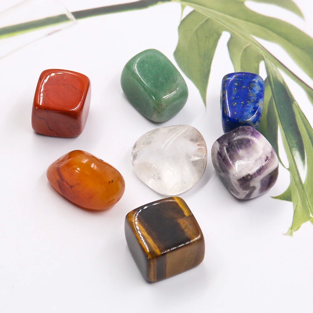 Chakra Natural Gemstones Healing Crystal Spirituality Holistic Balancing Amethyst Stone Precious Stones Collectibles 7Pcs