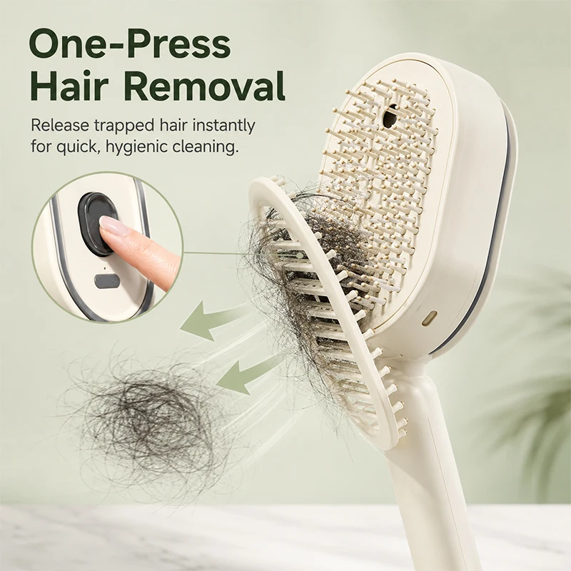 Anti-static hairbrush - Personal care growth comb - Two-in-one hair care tool - Electric scalp massage brush - Spray comb