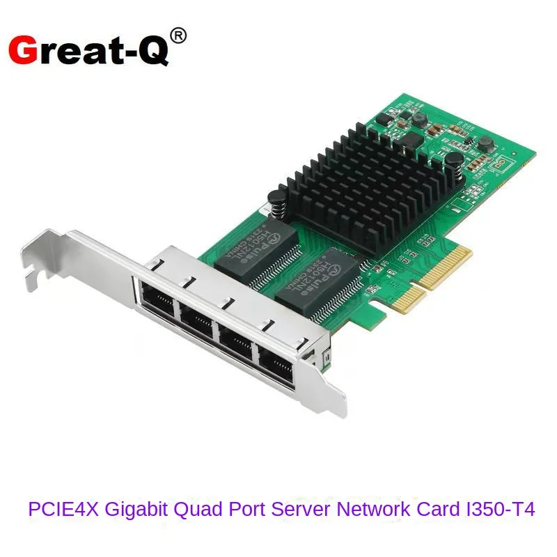 Server PCI-E 4-port Gigabit Network Card Synology Aggregation Desktop I350AM4 Soft Router ESXi Sea Spider