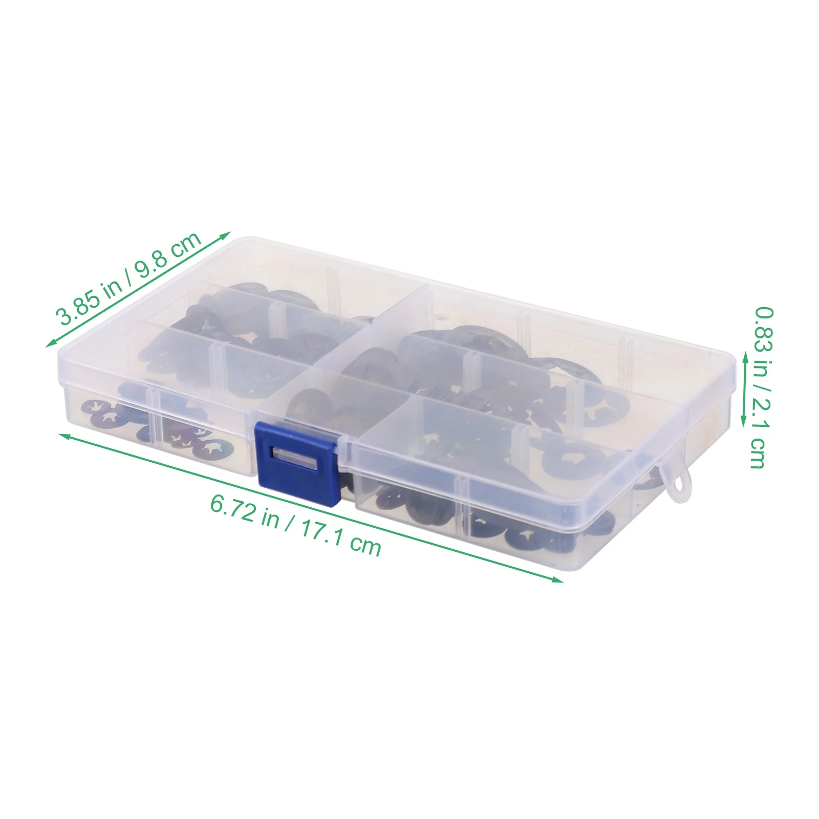 

340Pcs Locking Washer Black Quick 7 Sizes Internal Tooth Push on Clips Fastener Assortment Kit Locking Washer