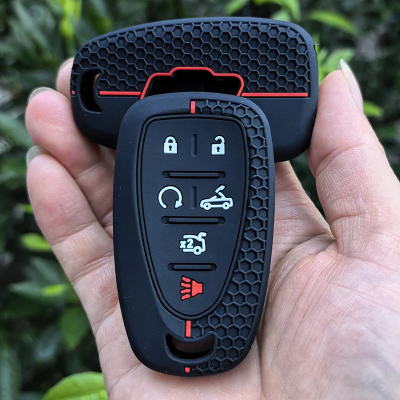 For Chevrolet Bolt EV Onix 2023 Cruze Spark Silverado Volt Equino Camaro Aveo Sonic Silicone Car Remote Key Fob Case Keychain view 5