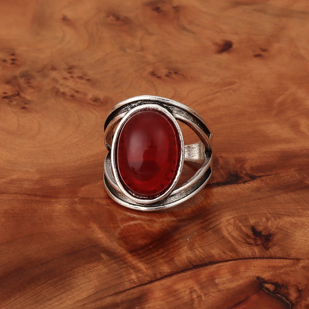 2024 NEW Fashion Elegant Vintage Big Stone Rings for women men Vintage Sculpture Flower Finger Rings
