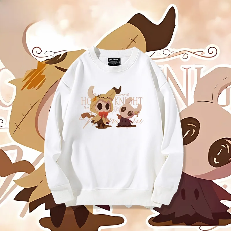 

Huitaotan Hollow Knight Collaborative Q Version ex Sweatirt Casual Loose Fit Printed Cotton Polyester Blend
