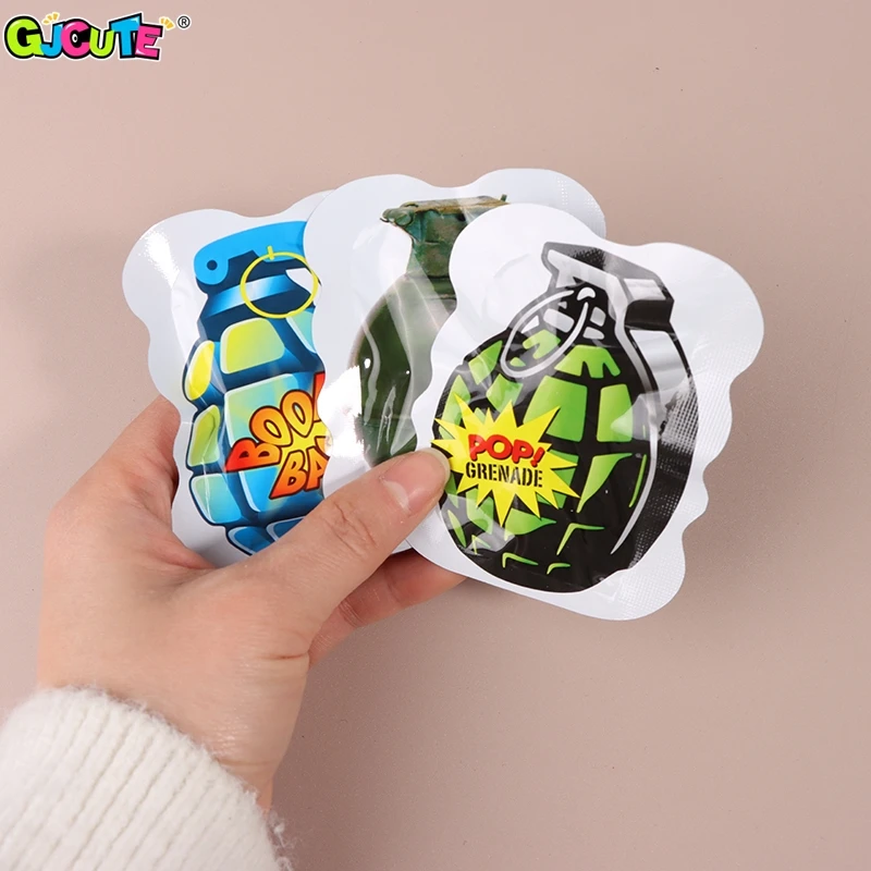 10pcs/lot Trick Toys Prank Grenade Bomb For Kids Noisemaker Prank Toy Blew Up Self-Inflating Self Exploding Fake Bombs