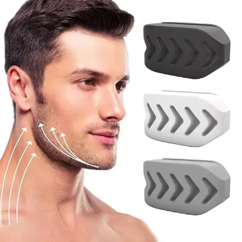1/2pcs Silicone Jaw Exerciser Ball Detachable Jaw Chin Line Trainer Face Facial Muscle Trainer Chew Ball Training Supplies