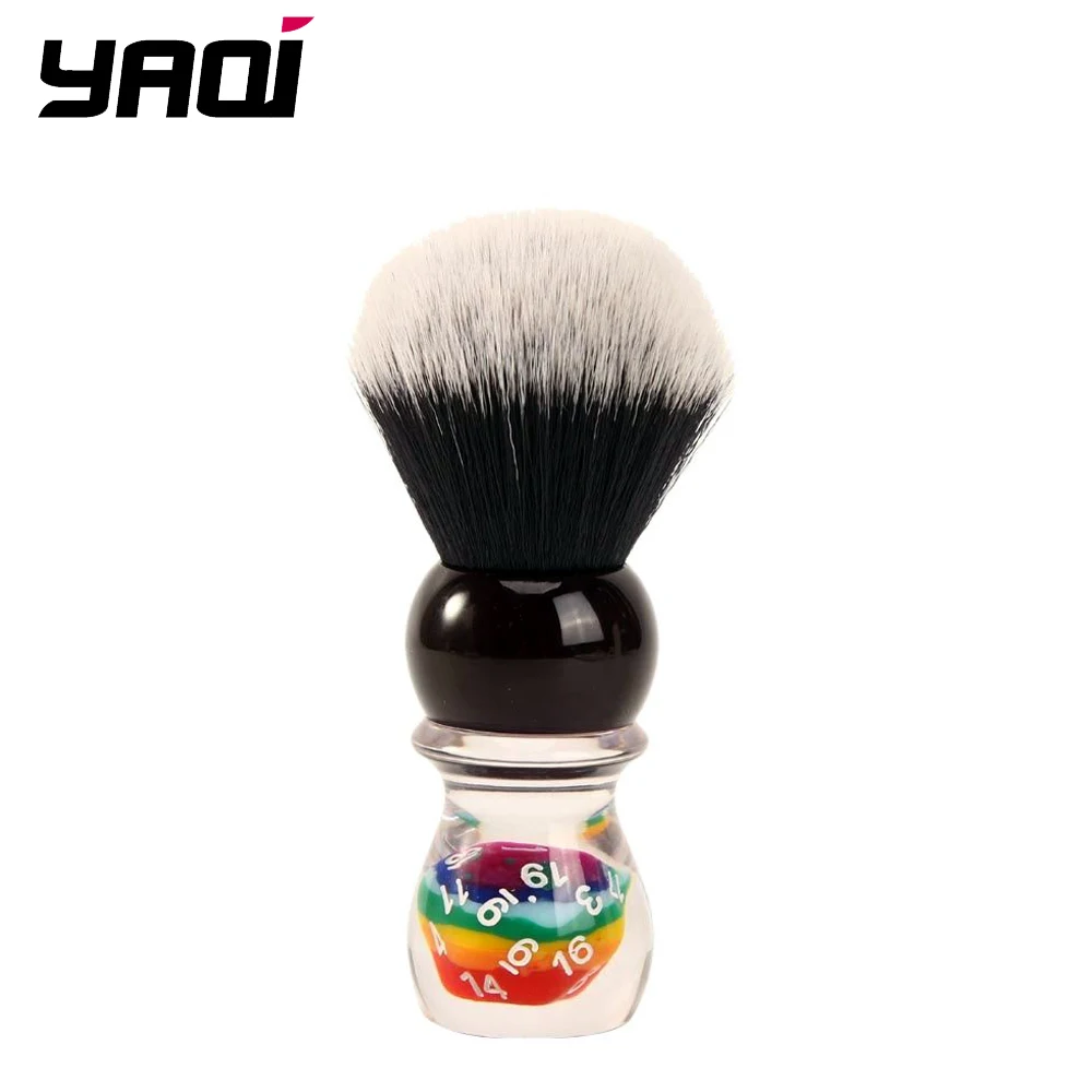 YAQI 26mm Lucky Dice Tuxedo pennello da barba da uomo