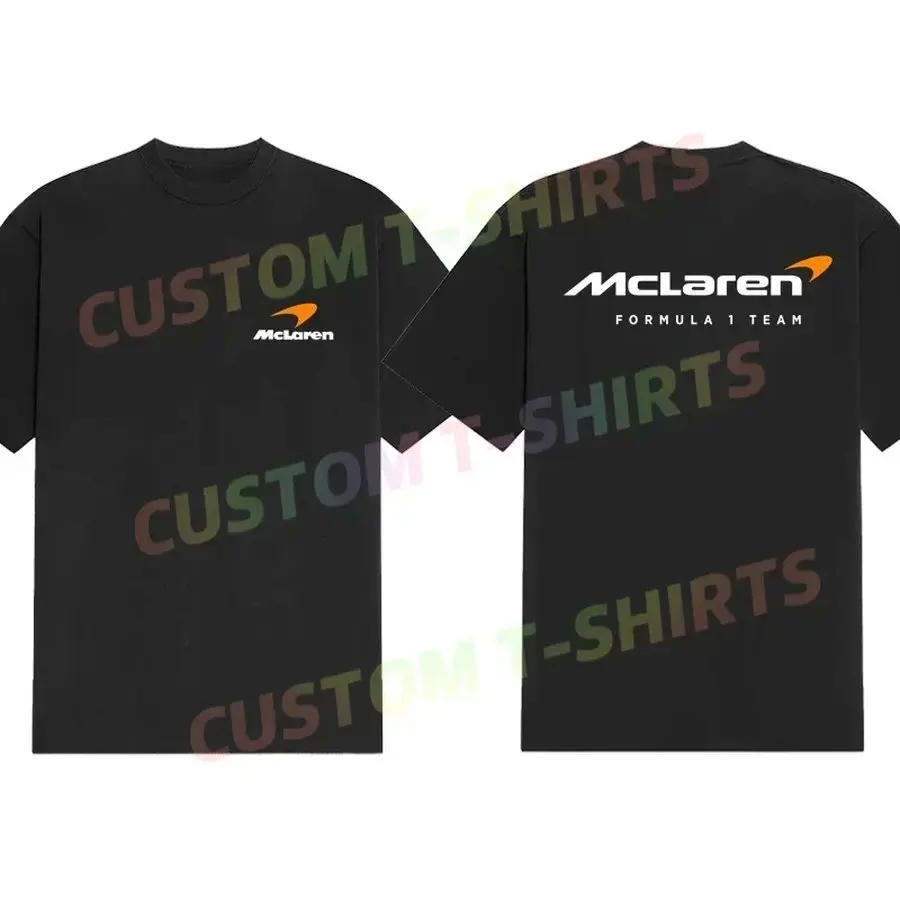 

Car Lovers T-shirt McLa car logo Men's and Women's Short-Sleeved with Patterns for Summer