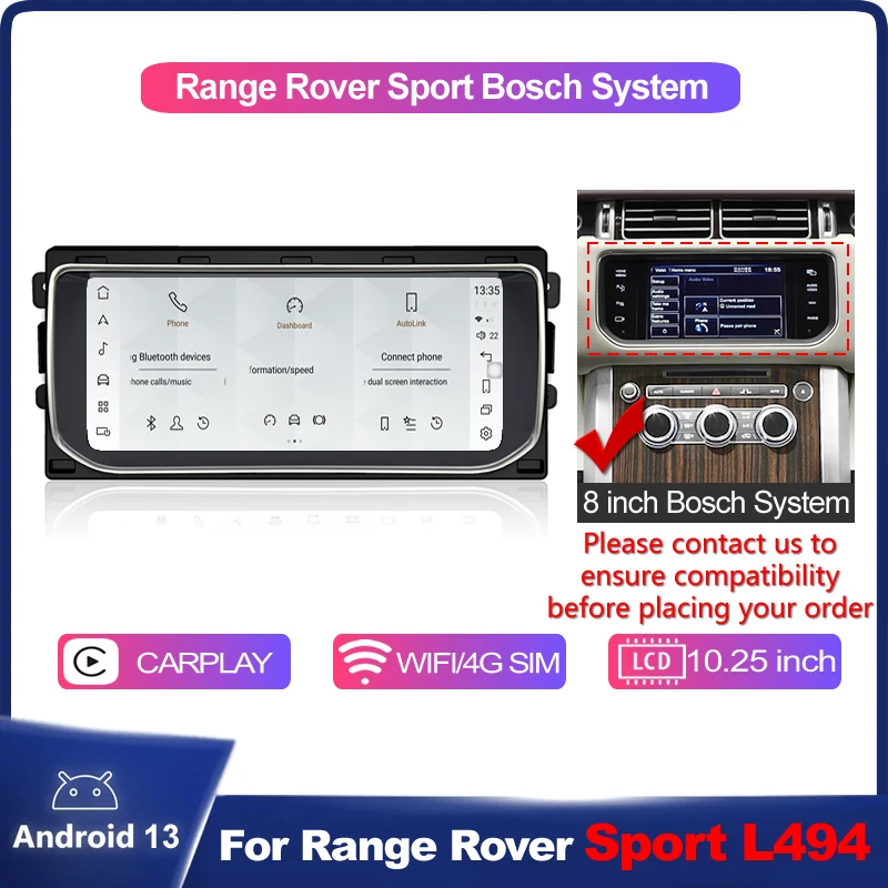 Merryway Autoradio Voor Range Rover Vogue L405 / Sport L494 2013-2017 10.25 "Scherm Gps Navigatie Dvd Multimediaspeler Carplay