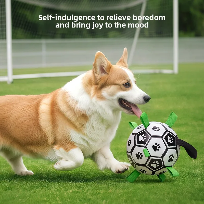 Dog Toys Ball Side Mu Self-Hi Toys Labrador Corgi Training Special Dog Football Bite-resistant Pet Supplies