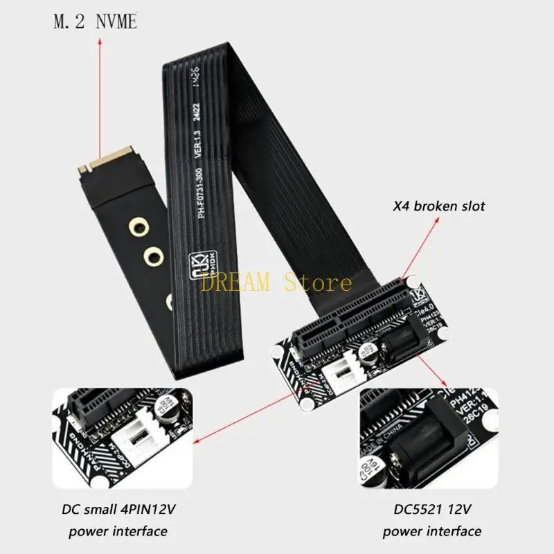 M.2 To PCIe4.0 4X Risers Card Enables External Graphics Card For Better Cooling Best Sale