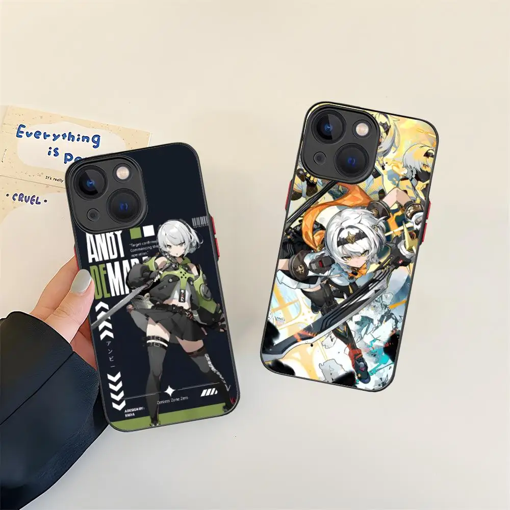 

Чехол для телефона ZZZ Silver Soldier Anby для iPhone 16, 15, 14, 13, 12, 11 X XR XS 8 7 Pro Max Plus, мини-цветный силиконовый защитный роскошный чехол