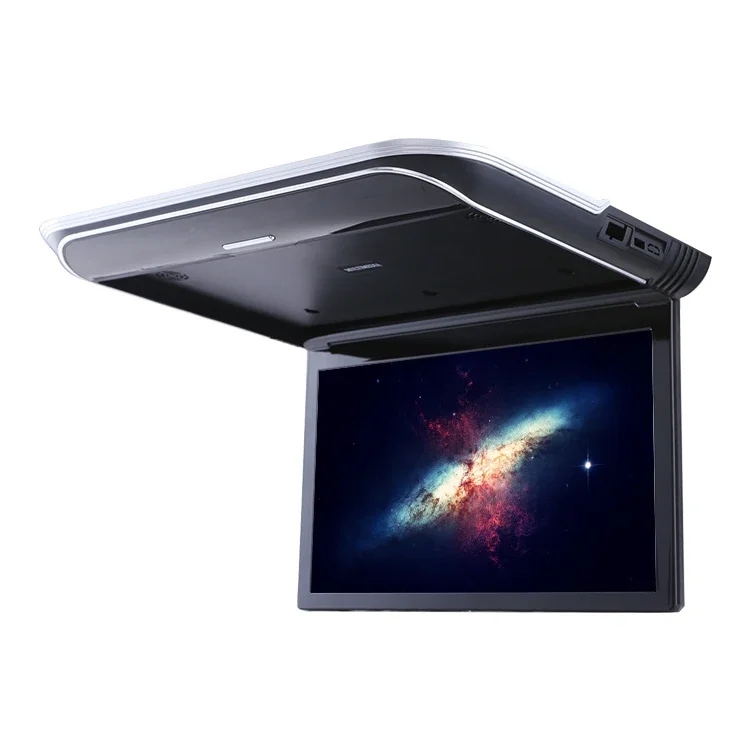 Manufacturer Wholesale DC12V 1080P Super Slim Motorized 17 Inch Smart Android Flip Down Car TV