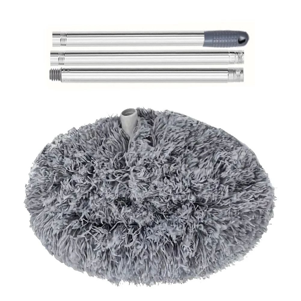 Retractable Ceiling Fan Duster Long Handle Fiber Cleaning Brush For High Hard To Reach Corners Blinds Car Home Janitorial Tool
