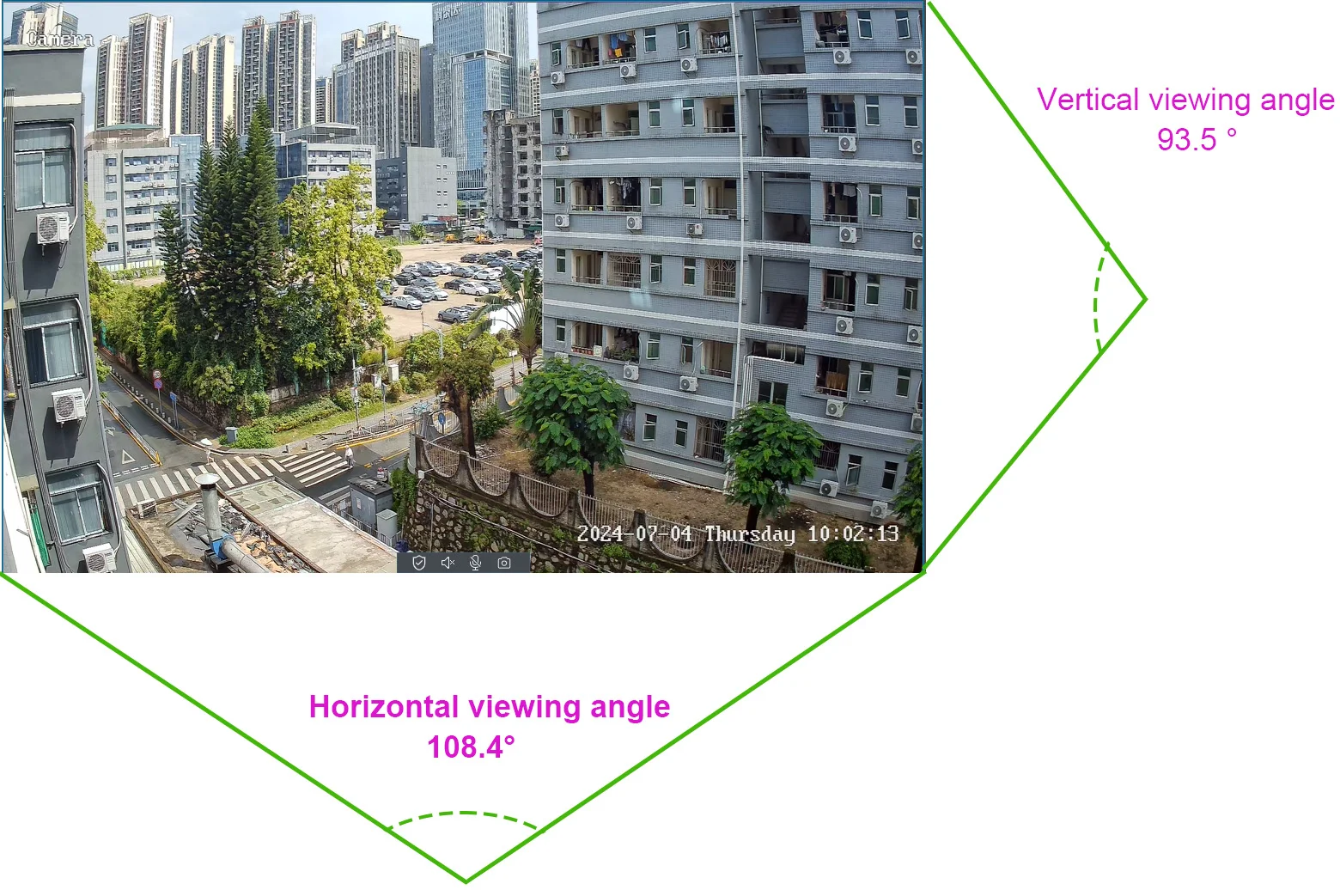 Imagem -06 - Zoom de Rastreamento Automático Câmera ip Ptz Ultra Grande Angular Poe Velocidade Dome Câmera ip Ptz P2p Imx415 sd 512gb 108.4 ° 4k 8mp 20x