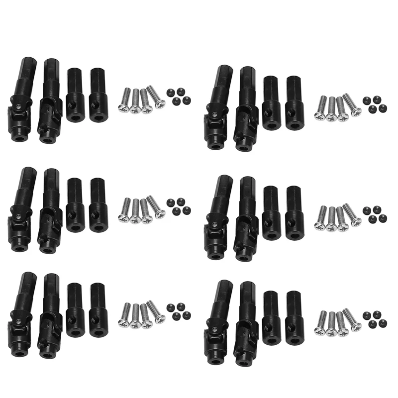 【NEW USER EXCLUSIVE】24 Pcs Metal Front Axle Drive Shaft Rear Axle Shaft For WPL C14 C24 C34 B14 B24 B36 MN D90 MN99S RC Car Upgr