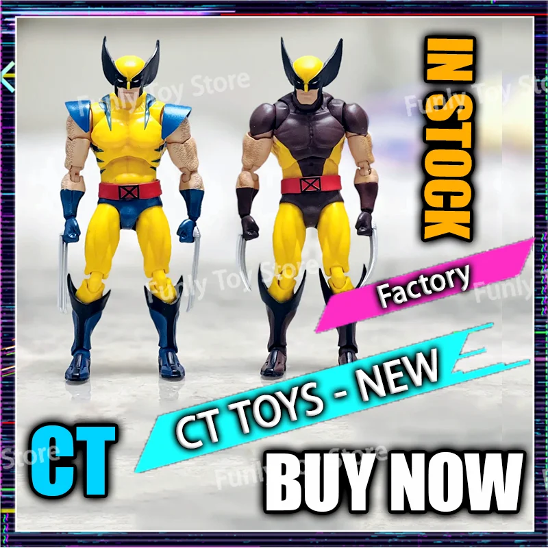 In Stock Ct Toys Wolverine Mafex 096 Figure 138 Brown Comic Ver X-Men Anime Action Figure Figurine Model Customized Gifts Toys