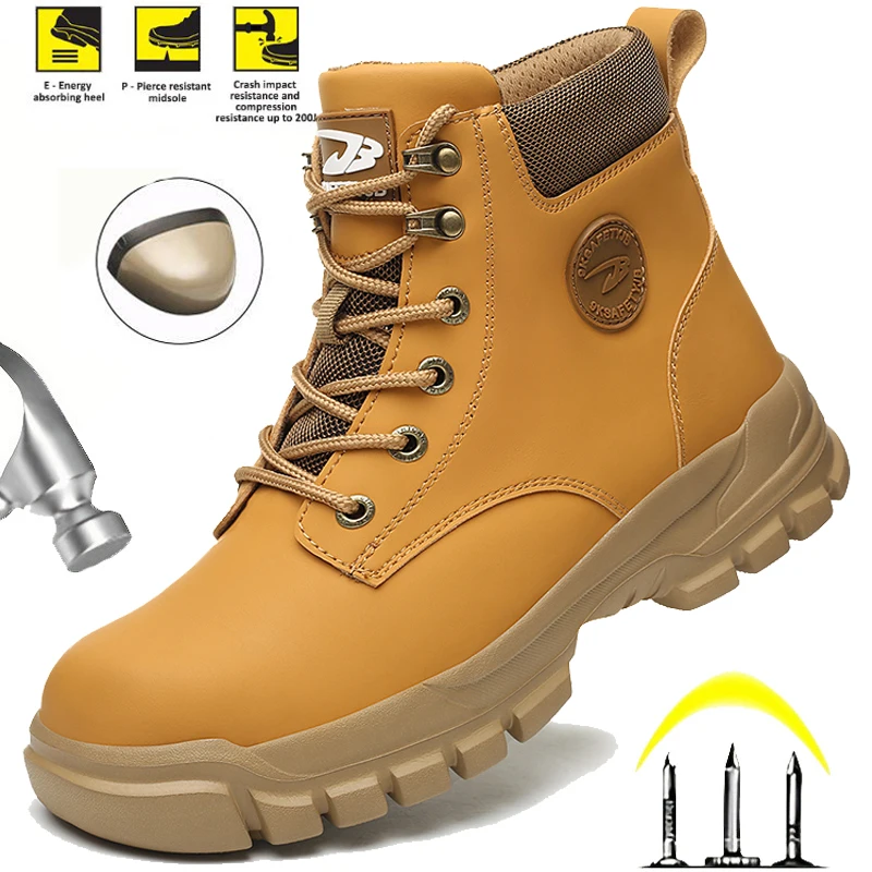 

Industrial Grade Work Shoes for Men Waterproof Steel Toe Safety Boots | Indestructible Construction Footwear with Anti-Puncture