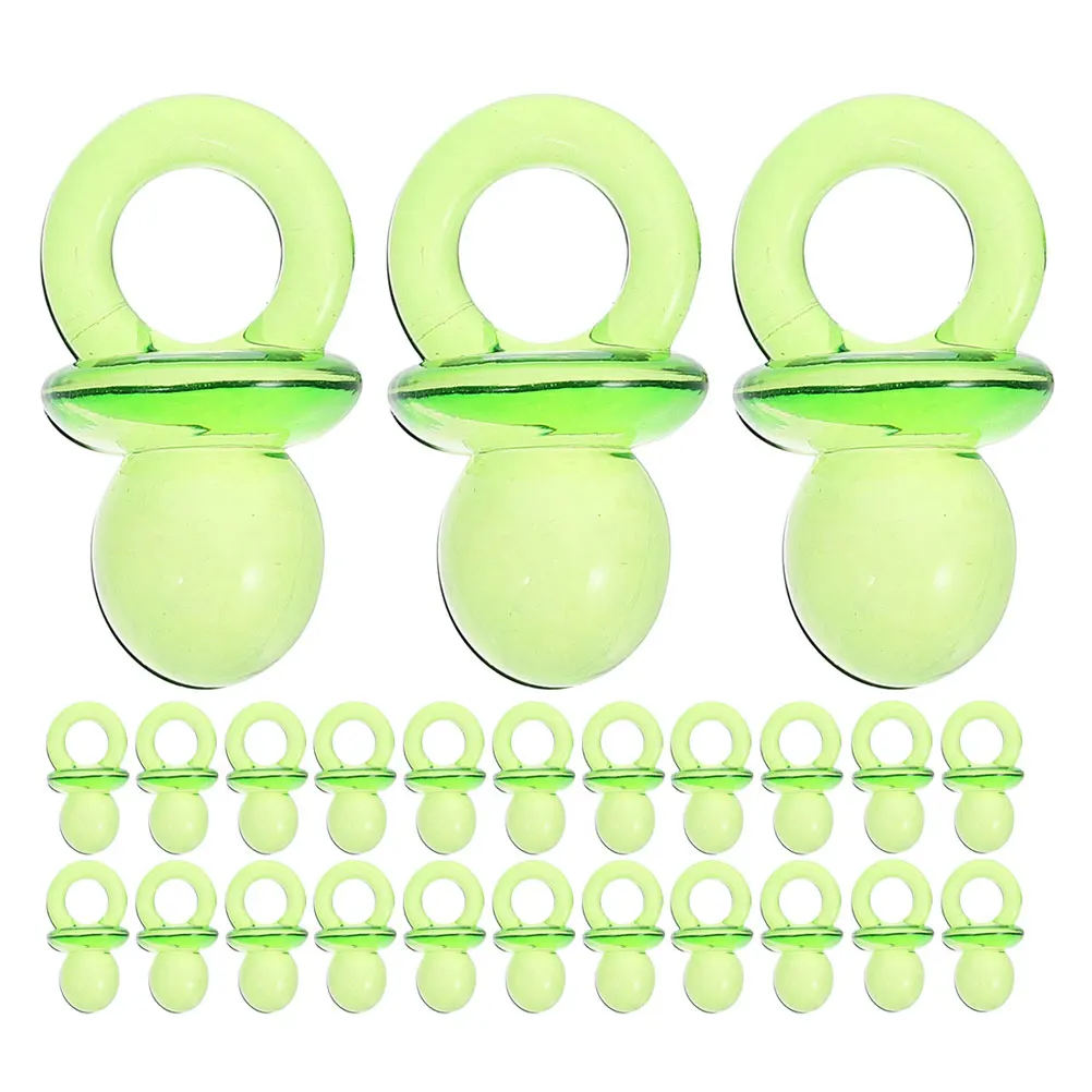 

200 Pcs Pacifier Decorations Light Green Wire Baby Shower Party Favors DIY Accessory Projects Accessories
