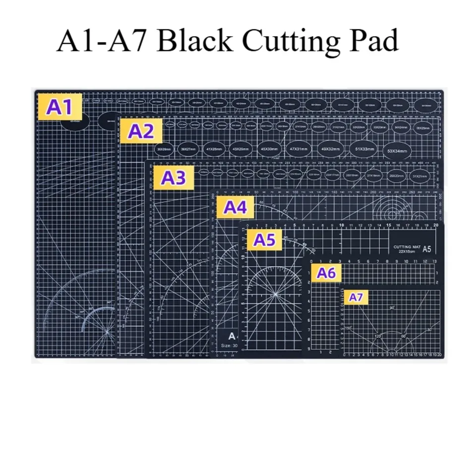 내구성 A2/A3/A4/A5 다기능 커팅 매트 Diy 수공예품 아트 조각 보드 종이 조각 패드 높은 탄성 인성