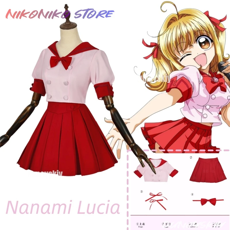 Аниме Русалка Мелодия Нанами Люсия 코스프레 Костюм Готическое платье Лолиты S-XXL Ролевой костюм с чулками Женские платья
