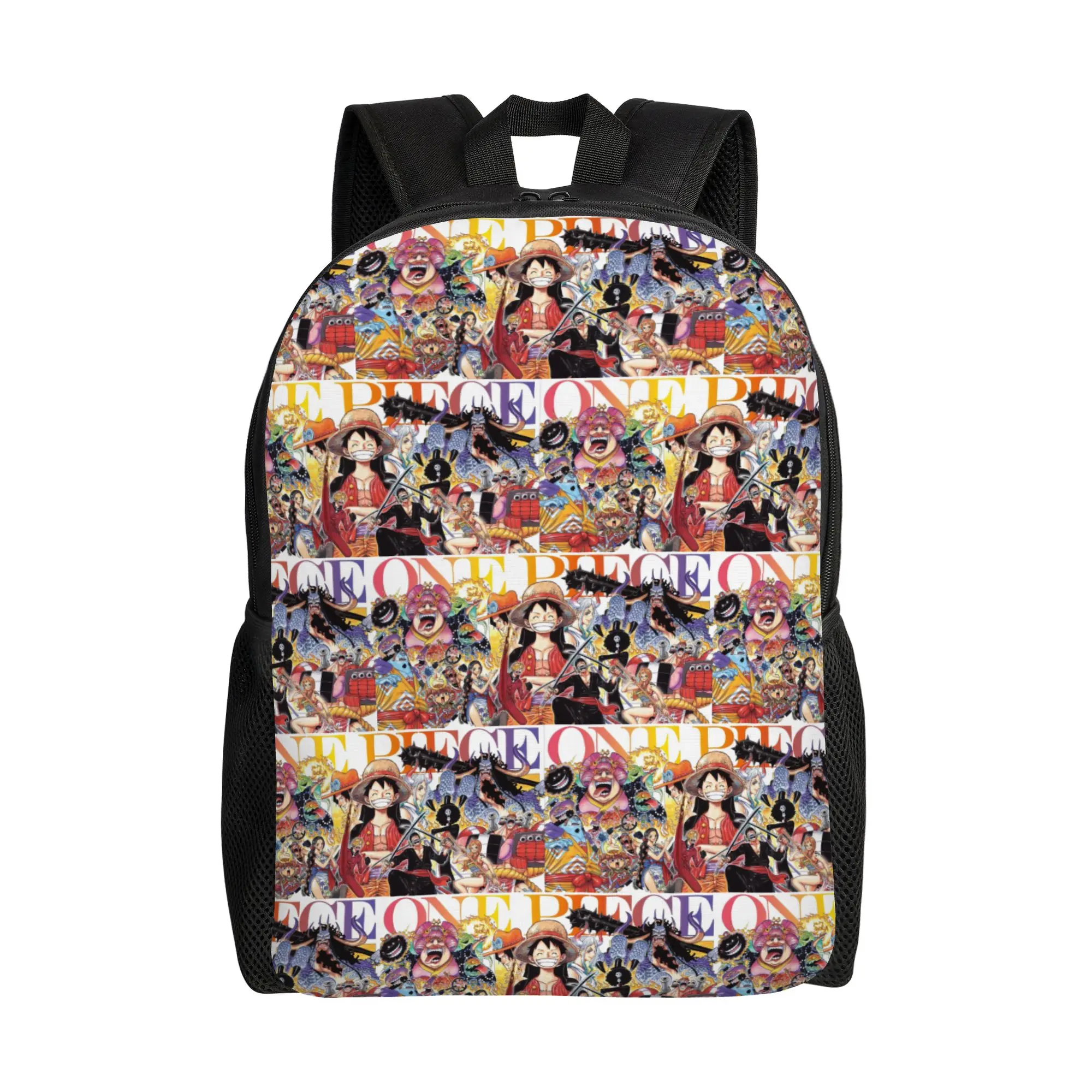 

Custom Anime One P-Pieces Backpack for Men Women Water Resistant School College Bag Printing Bookbag