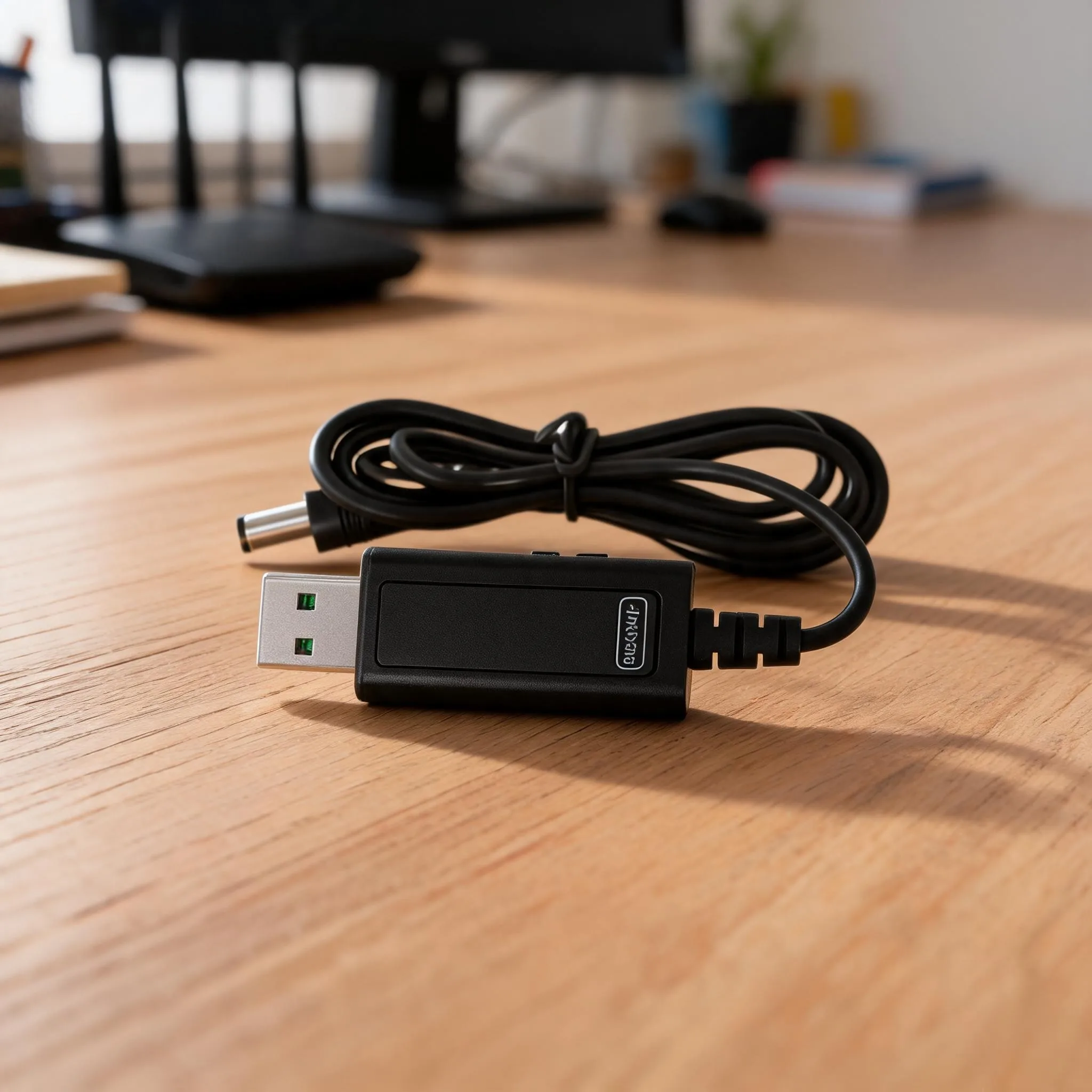 Adjustable Voltage Converter Usb Voltage Step Up Black DC Boost Converter DC5.5mm Interface Compact Portable Design