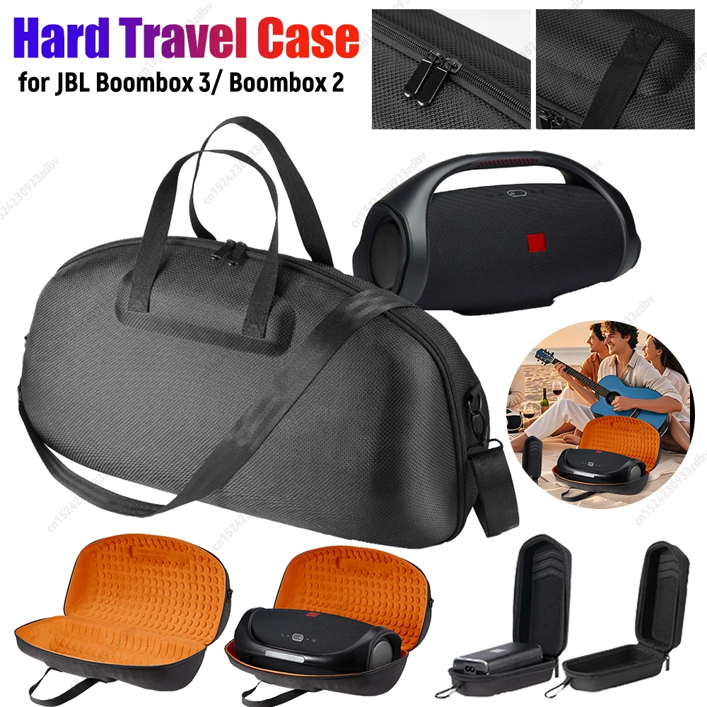 

Hard Travel Case with Adjustable Shoulder Strap BT Speaker Shoulder Bags for JBL Boombox 3/Boombox 2 Portable Speaker