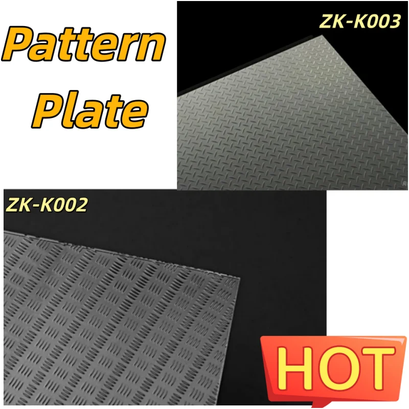 LESU For 1/14 Truck ZK-K002 Pattern Plate A4 Paper Size Tamiya Tractor Stainless Steel DIY Modified Model With Accessories
