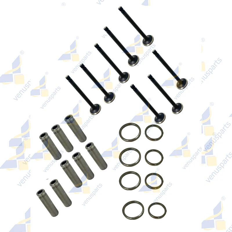 

Комплект клапанов S4S для впускного и выпускного клапана двигателя Mitsubishi с направляющей седла, комплект для ремонта