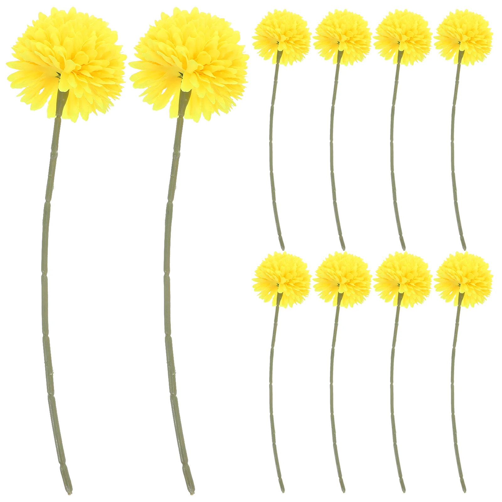 

10 Pcs Chrysanthemum Ball Bouquet Fall Artificial Chrysanthemums Desktop Flowers for Outdoors