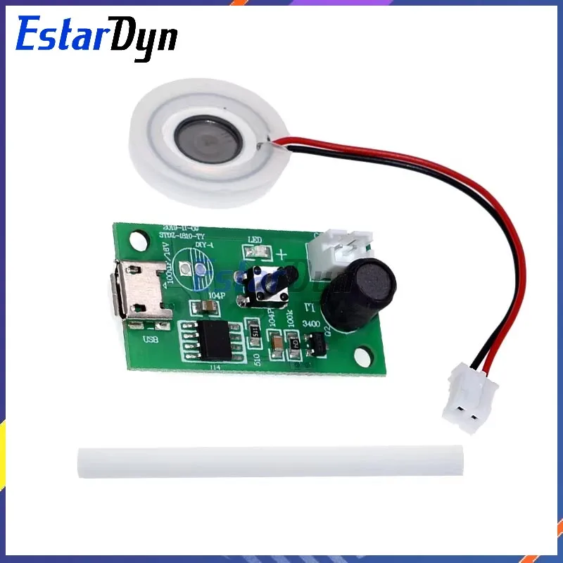 Estardyn USB Mini Humidifier DIY Kits Mist Maker and Driver Circuit Board Fogger Atomization Film Atomizer Sheet Oscillating