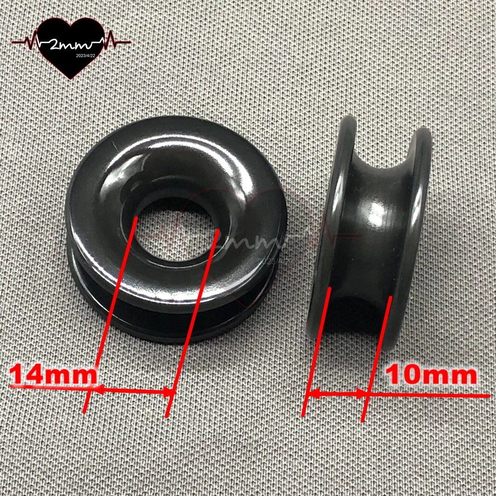 R14x10 أنودة صلبة عالية الجودة مع PTFE طلاء الألومنيوم حلقات الاحتكاك المنخفض للمراكب الشراعية