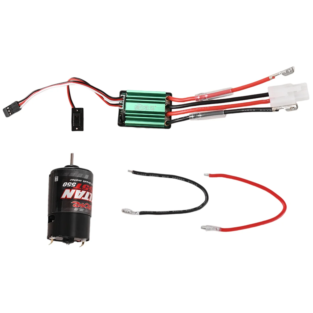 RCXAZ 320A Brushed ESC + 550 Brushed Motor 12T 21T 29T 35T 55T for 1/10 RC Crawler Axial SCX10 AXI03007 90046 Traxxas TRX4 D90,5