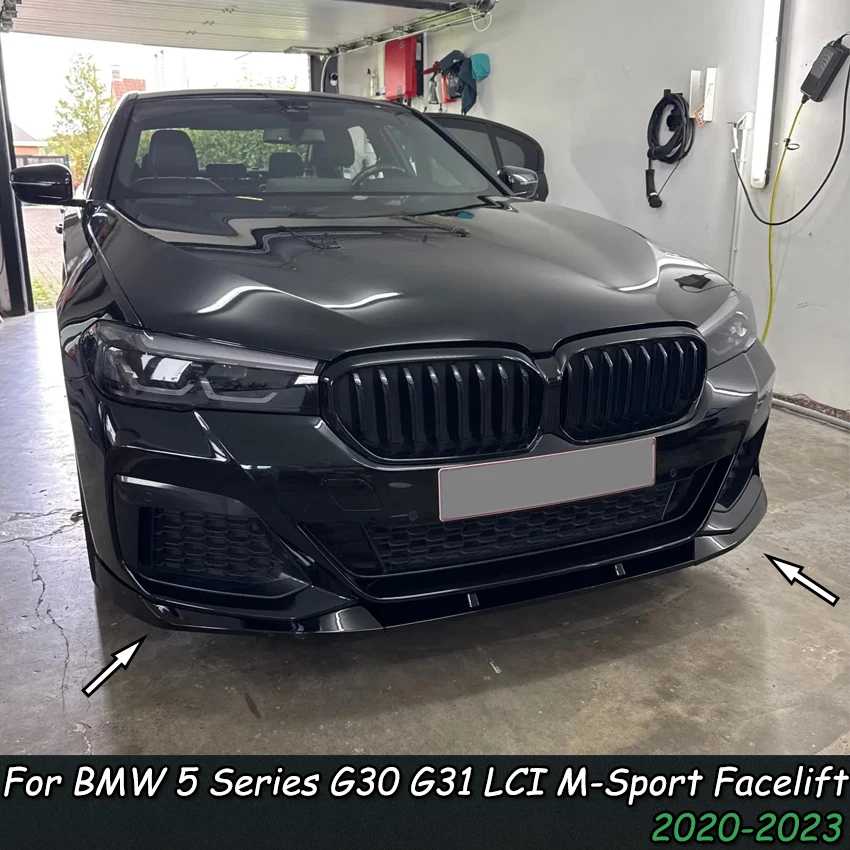 

Для BMW 5 серии G30 LCI M Sport: передний бампер, сплиттер, диффузор, накладка-дефлектор, тюнинг-комплект 2020-2023
