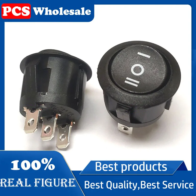 

RL3-513-G-6-BK/BK-P5 warping switch 3 pin 3 stop black 23mm diameter original imported ship type switch