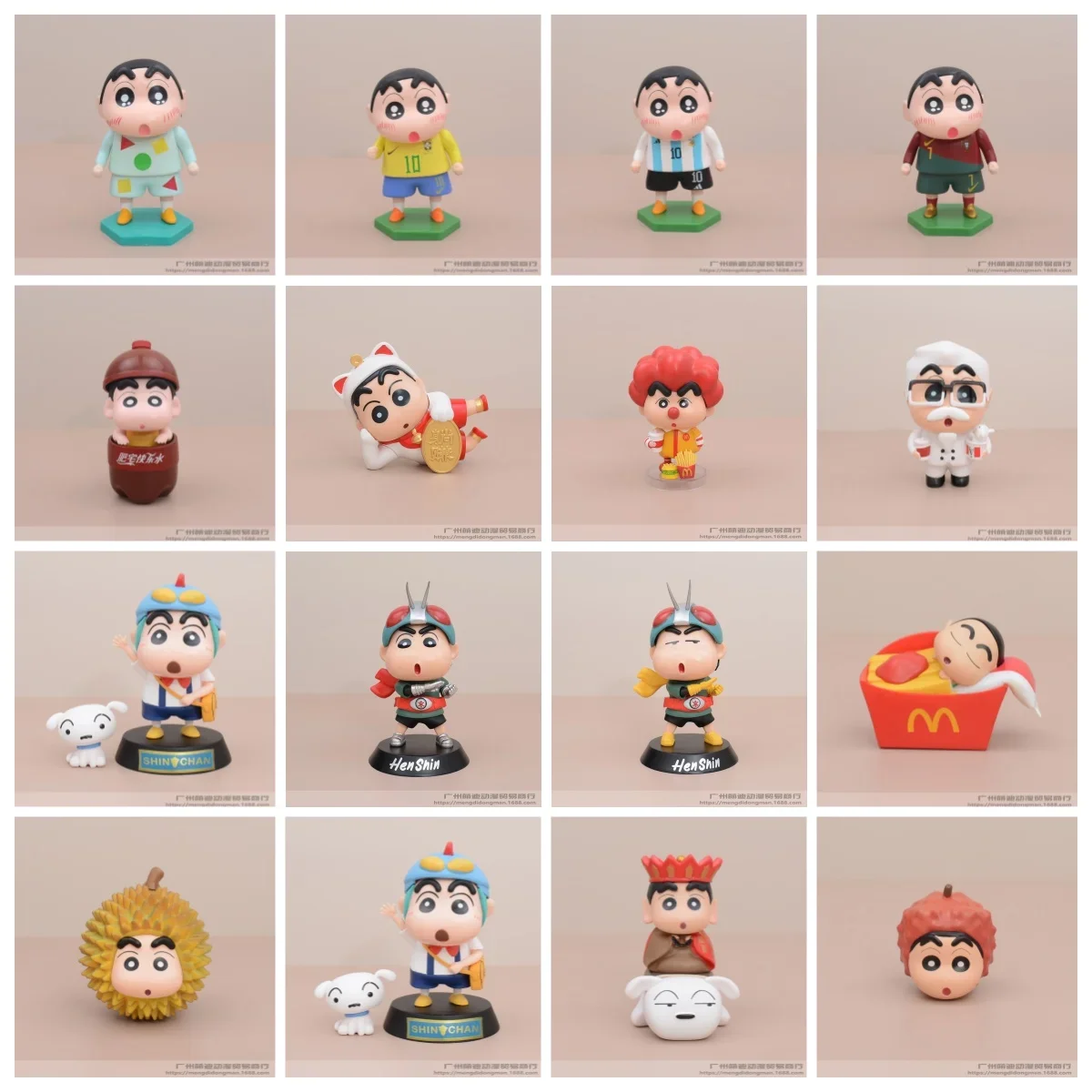 New Crayon Shin-chan Cos Jigong School Wealth God Buddha Xiaoxin Handmade Model Decoration Toiy Gifts