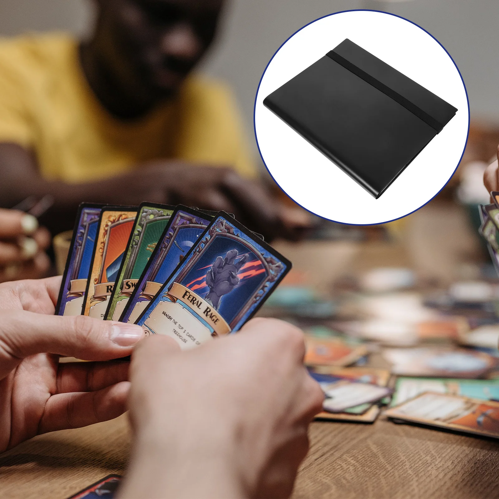 

Cards Storage Album Heavy Duty Protective Sports Card Binder Multipurpose Collection Book for Trading Gaming Cards Display