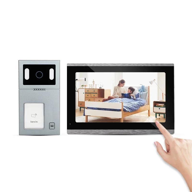

2026 10 Inch WIFI Video Screen Smart Digital Dual Intercom Video Surveillance Door Hole CCTV Camera Camera with RFID