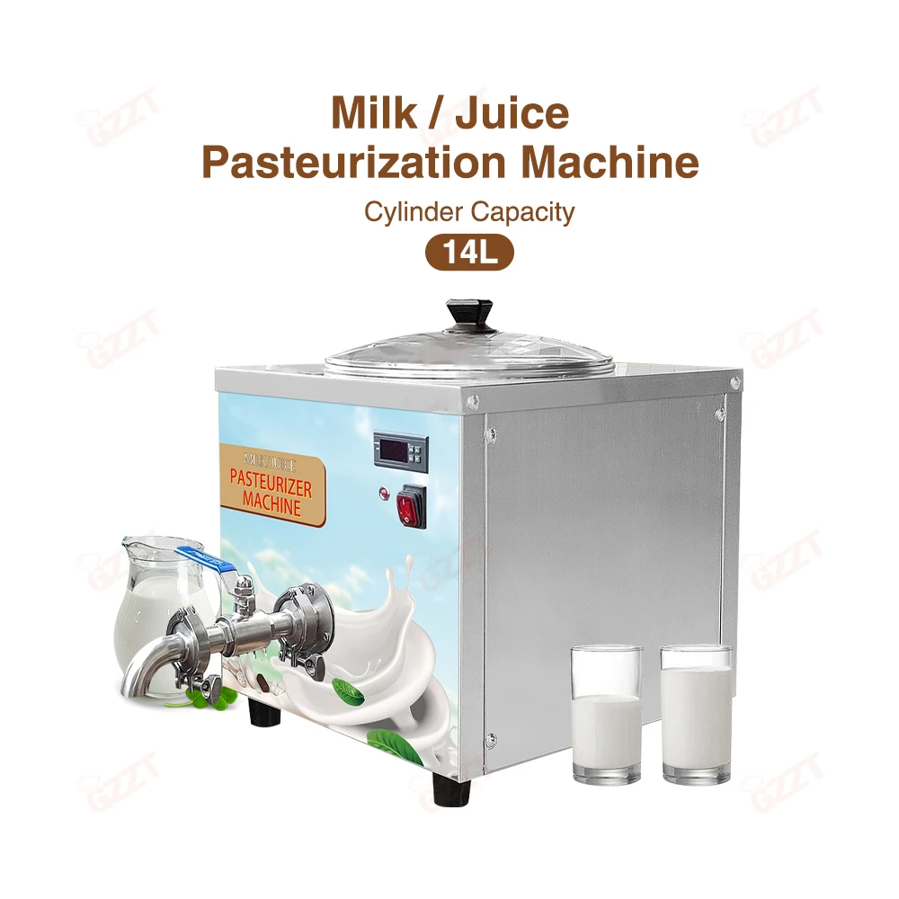 Mini 14L 3 in 1 Heating Sterilization Homogeneity and Aging Function Ice Cream Milk Egg Pasteurizer Machine Mini Pasteurizer