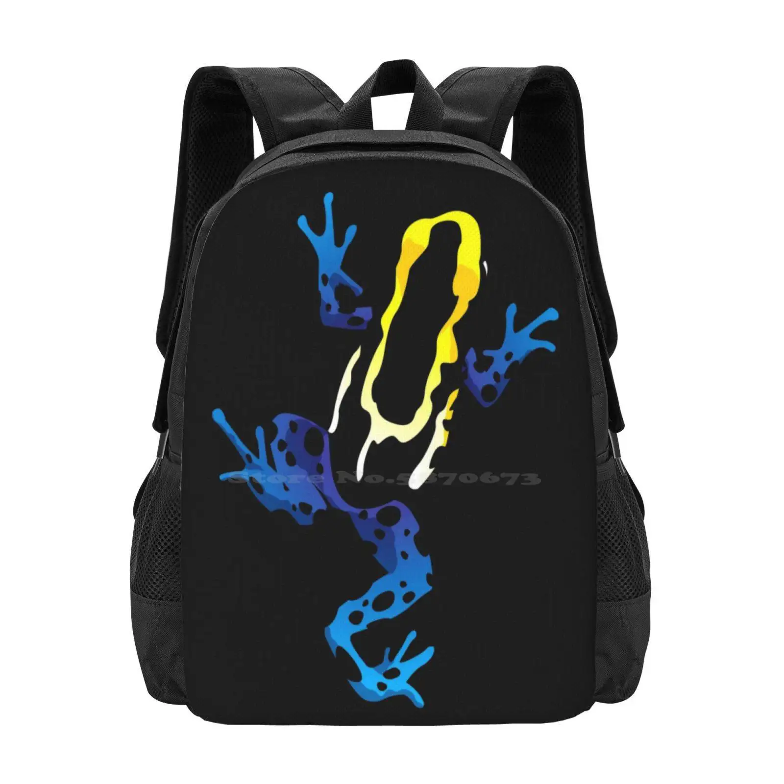 A Beautiful Death : The Blue Bolt Backpacks For School Teenagers Girls Travel Bags Dart Frog Poison Dart Arrow Frog Poison