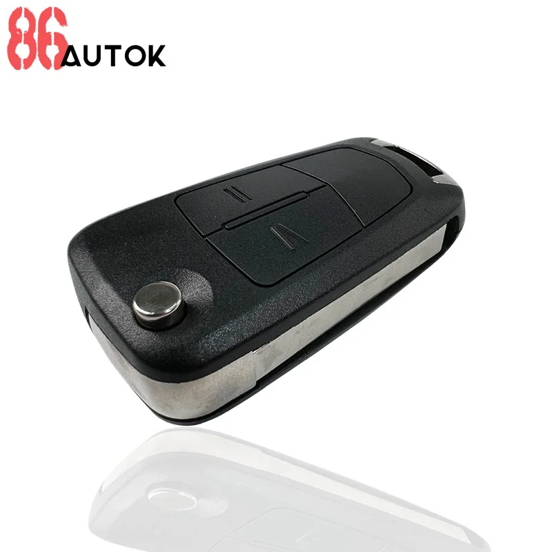 Car Key Flip Remote Key Fob Shell Case Replacement for Opel Astra H Zafira Vectra C Vauxhall Corsa D Signum Meriva Car Key Shell