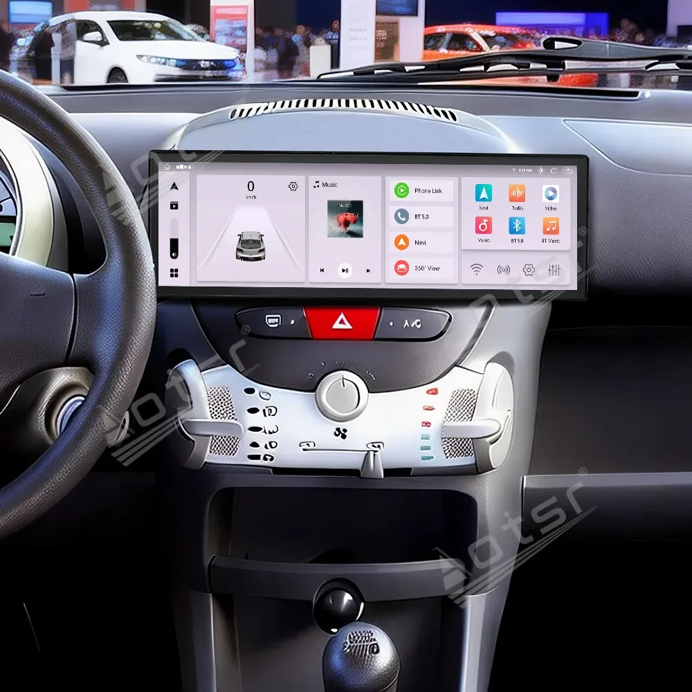 14.9 Inch Android 13 Dual Screen Car Radio For Citroen C4 2004-2009 CarPlay GPS Navigation WiFi DSP Multimedia Player