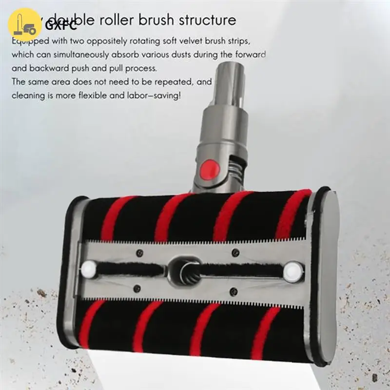 لدايسون Omni-Glide SV19 مرفق مكنسة كهربائية استبدال رأس منظف الأسطوانة الناعمة فرشاة دوارة مزدوجة مع مرشحات