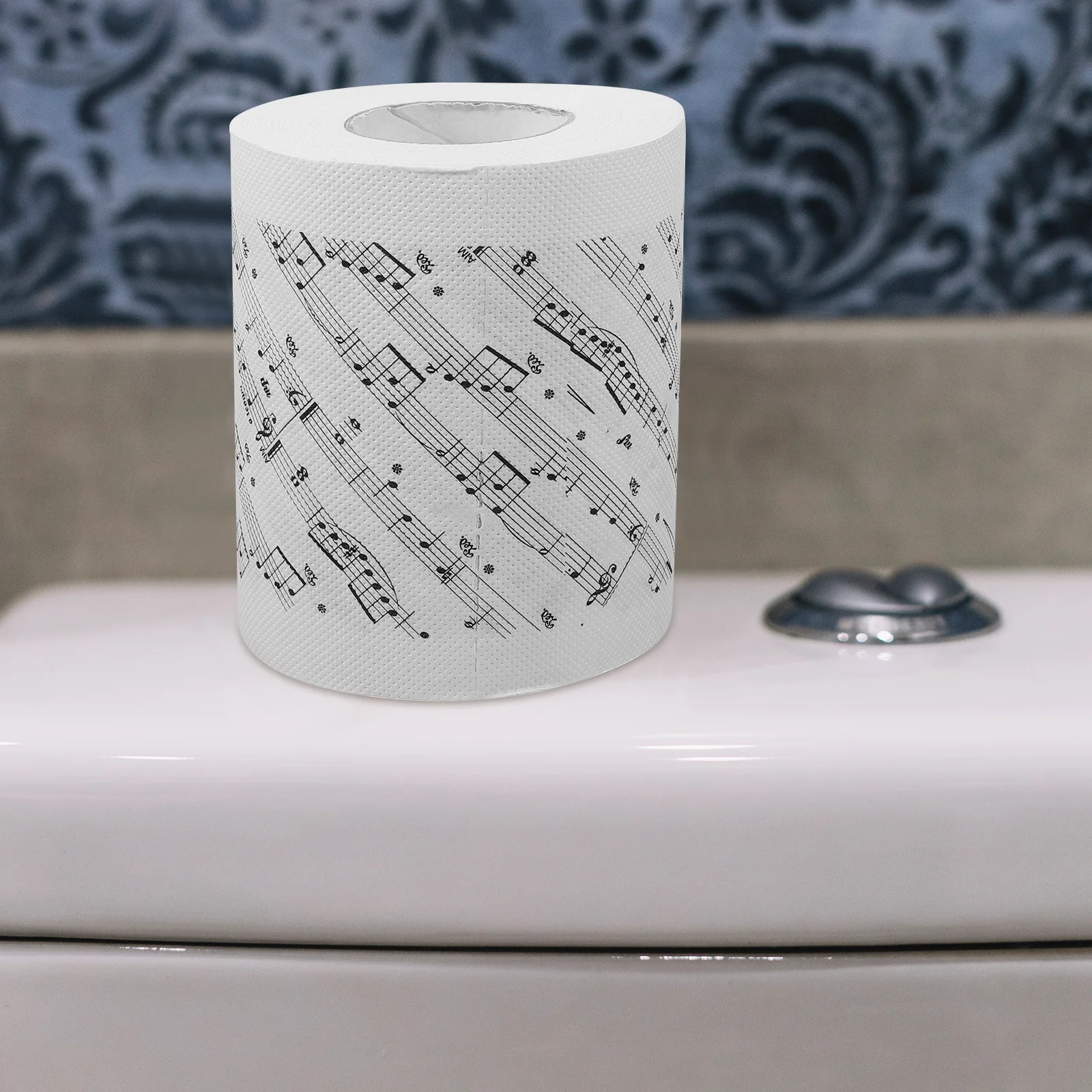 Туалетная бумага с музыкальными нотами, мягкие салфетки с принтом