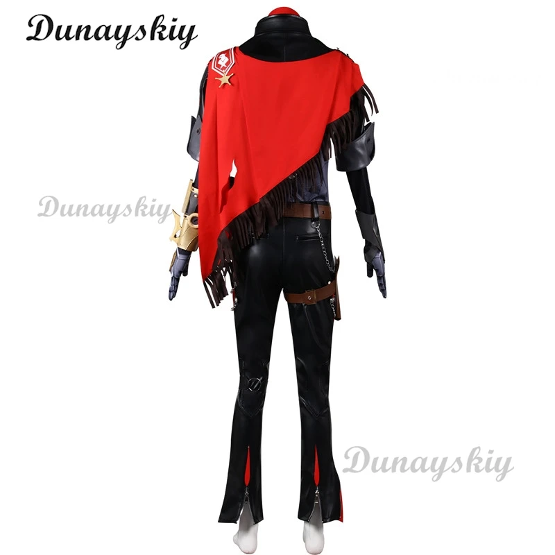 Juego Honkai Star Rail Boothill disfraz de Cosplay para hombres, peluca, sombrero, guantes, utilería de brazo, zapatos, fiesta de Halloween, traje de fiesta Carniavl