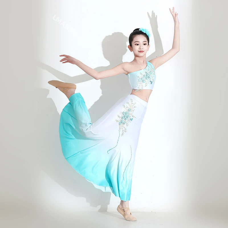 2025 Children's Dai Dance Costume Peacock Dance Fighting Hat Dance Children's Xishuangbanna Ethnic Performance Costume