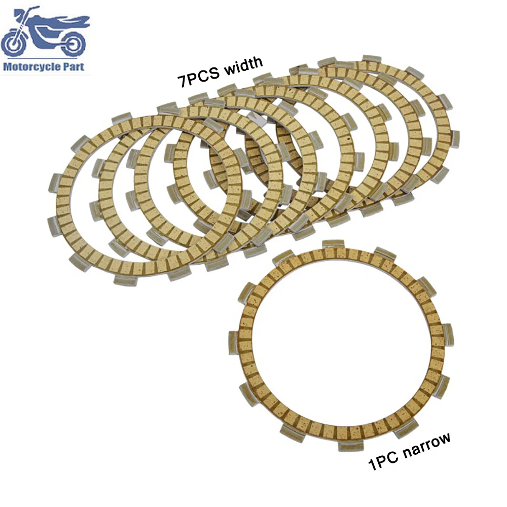 

8pcs Mototrcycle Clutch Friction Plates Kit For SUZUKI GSX600F GSF600 Bandit GSX600F GS650G GS750 GT750 GSX750E GSX750ES GSXR750